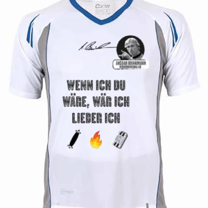 Club Tech Tee, Ansgar Edition (blue-white grey) Wenn ich Du wäre...