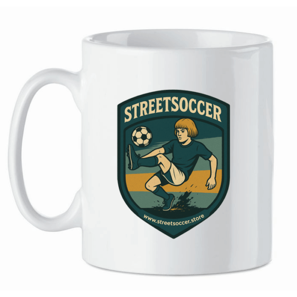 Keramik -Tasse, weiß Ansgar Edition - Streetsoccer.Store Club Becher