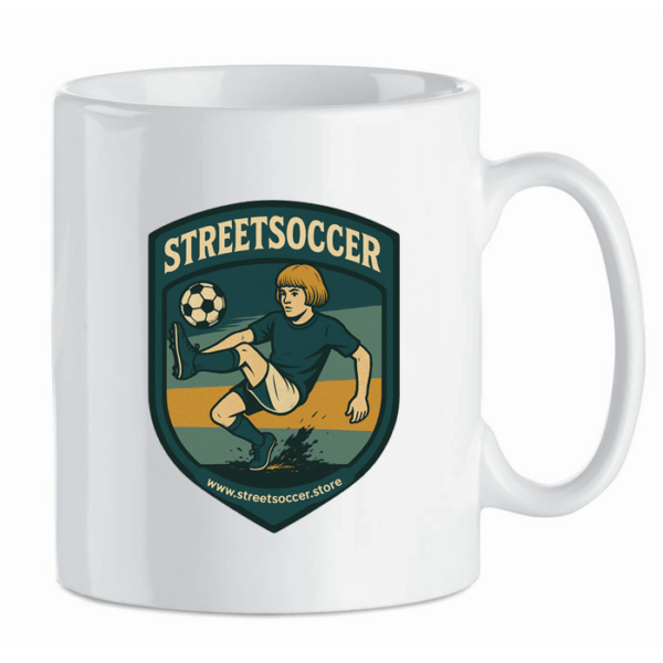 Keramik -Tasse, weiß Ansgar Edition - Streetsoccer.Store Club Becher – Bild 2