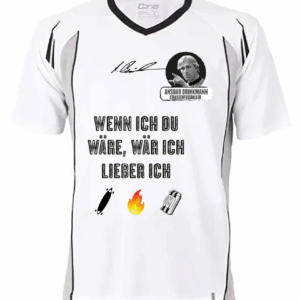 Club Tech Tee, Ansgar Edition (black-white grey) Wenn ich Du wäre...