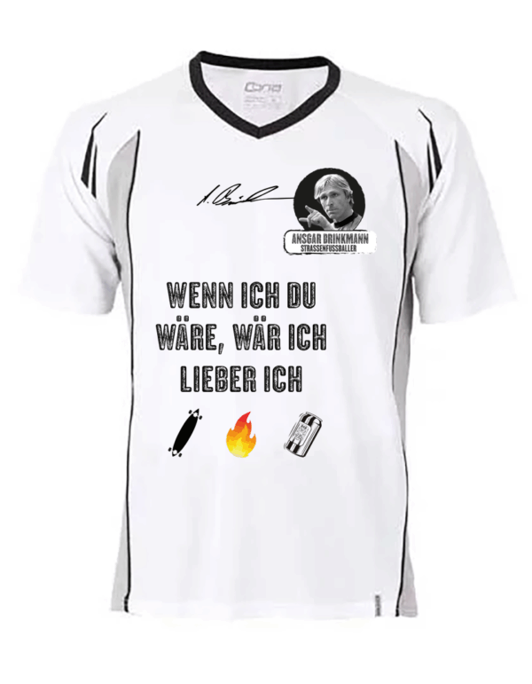 Club Tech Tee, Ansgar Edition (black-white grey) Wenn ich Du wäre...