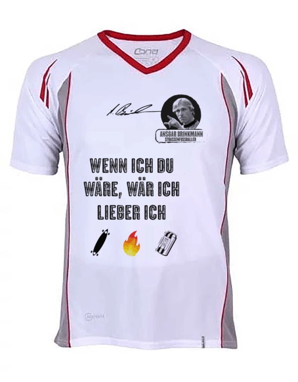 Club Tech Tee, Ansgar Edition (red-white grey) Wenn ich Du wäre...