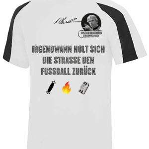 Contrast Cool Tech Shirt, Ansgar Edition (white-black)  Irgendwann holt sich die Straße...