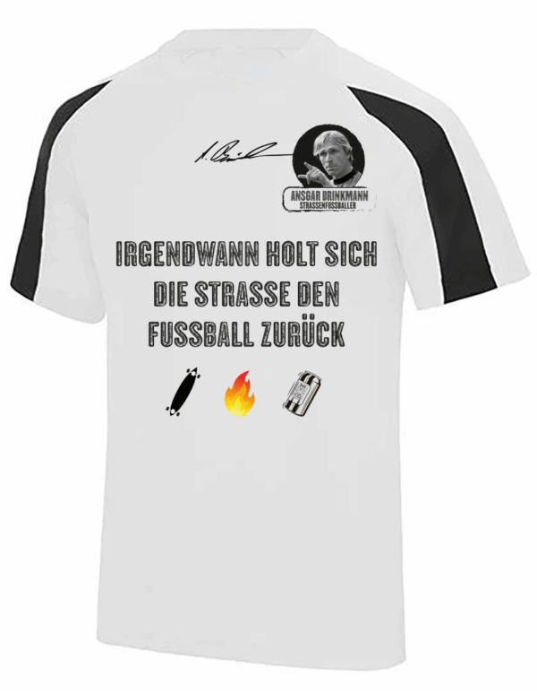 Contrast Cool Tech Shirt, Ansgar Edition (white-black)  Irgendwann holt sich die Straße...