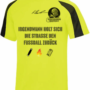 Contrast Cool Tech Shirt, Ansgar Edition (electric yellow-black)  Irgendwann holt sich die Straße....