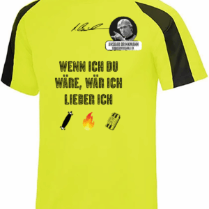 Contrast Cool Tech Shirt, Ansgar Edition (electric yellow - black)  Wenn ich Du wäre, wär...