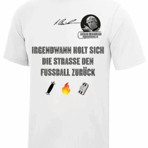 Cool Tech Shirt, Ansgar Edition (White)  Irgendwann holt sich die Straße....