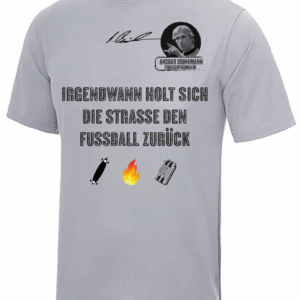 Cool Tech Shirt, Ansgar Edition (Heather Grey)  Irgendwann holt sich die Straße....