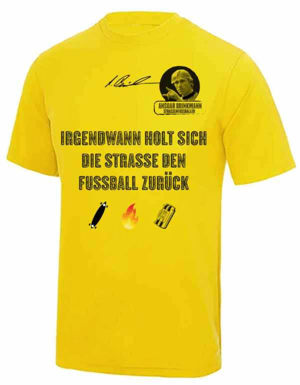 Cool Tech Shirt, Ansgar Edition (Sun Yellow)  Irgendwann holt sich die Straße....