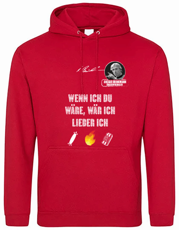 Hoodie Baumwolle Ansgar Edition "Wenn ich Du wäre, wäre ich lieber ich" Men – Bild 3
