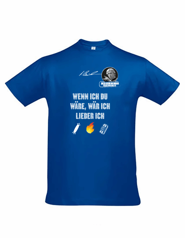 T Shirt Rundhals  Baumwolle Ansgar Edition "Wenn ich Du wäre, wäre ich lieber ich"
